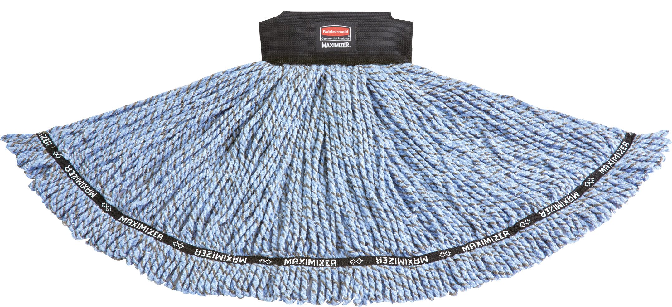 Rubbermaid Commercial 1924786 Maximizer Mop Head, Blend, Medium, Blue