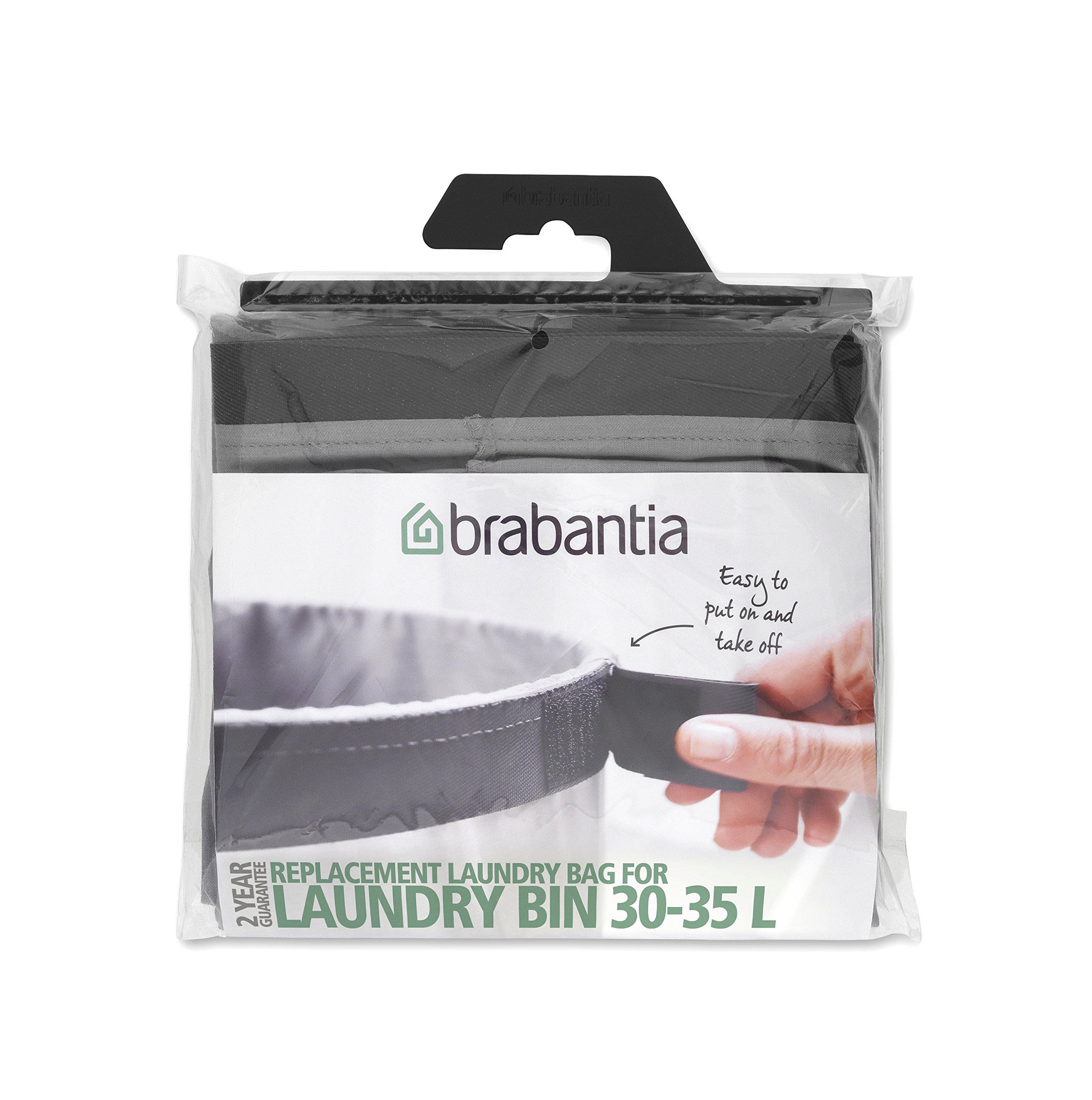 Brabantia Replacement Inner Bag for Laundry Bin, 35 L - Grey