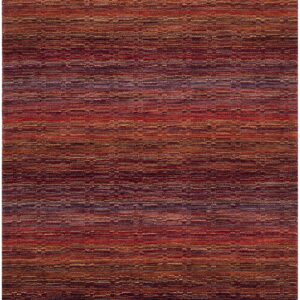 SAFAVIEH Himalaya Collection Accent Rug - 3' x 5', Red & Multi, Handmade Wool, Ideal for High Traffic Areas in Entryway, Living Room, Bedroom (HIM703A)