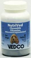 vedco nutrived chewable vitamins 60 tablets for dogs