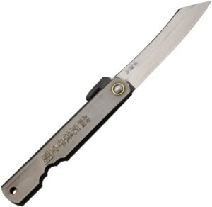 higonokami triple layered sk folder black folding knife,2.625in,black stainless no. 6 (black)