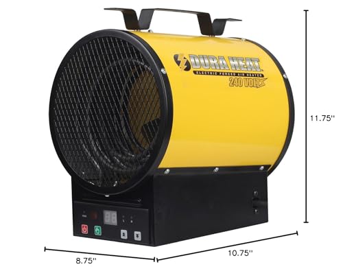 Dura Heat EUH4000R Electric Forced Air Heater with Remote Control 12,800 Btu