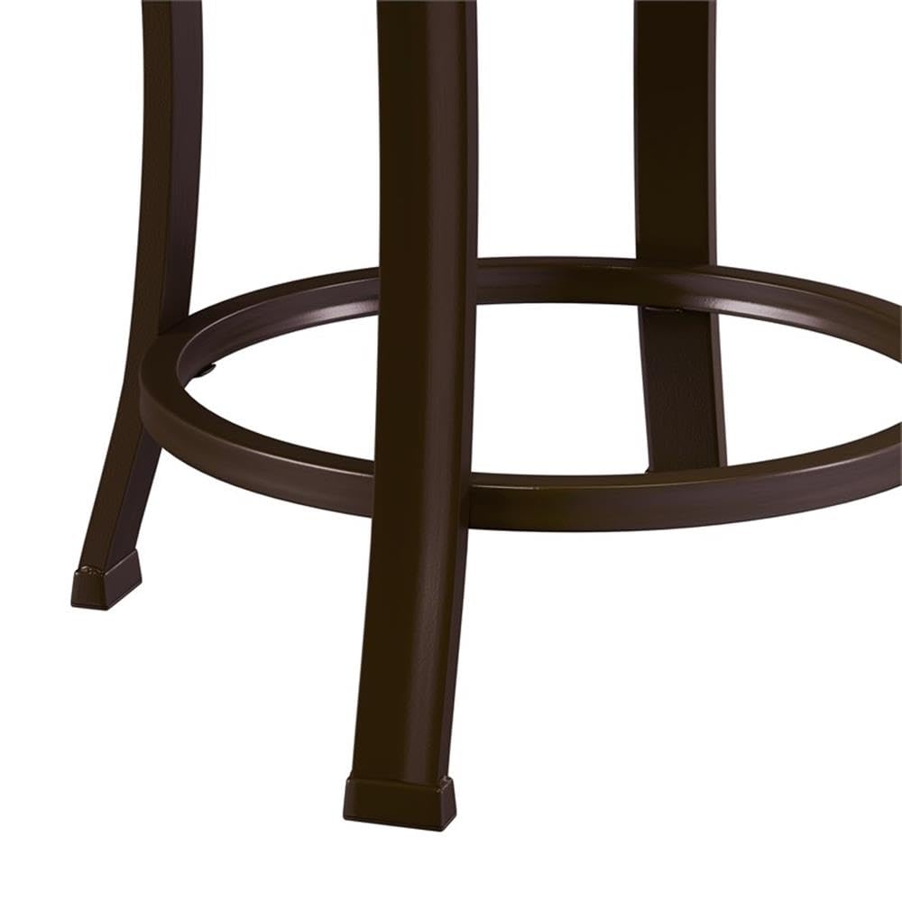 Hillsdale Furniture Hastings Backless Vanity Stool, Antique Brown