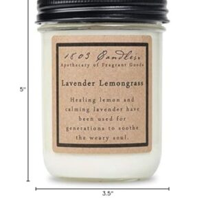 1803 Candles - 14 oz. Jar Soy Candles - (Lavender Lemongrass)