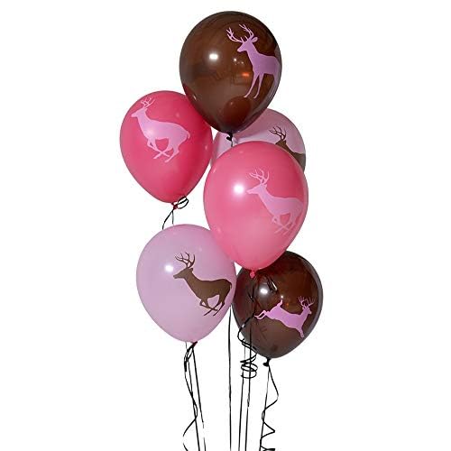 Havercamp Pink Camo Party Balloons | 6 Count - 12" Each | Great for Bridal Themed Events, Bachelorette Party, Mother's Day, Baby Shower, Family Picnic, Outdoor Occasion