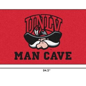 FANMATS 17340 UNLV Rebels Man Cave UltiMat Rug - 5ft. x 8ft. | Sports Fan Area Rug, Home Decor Rug and Tailgating Mat