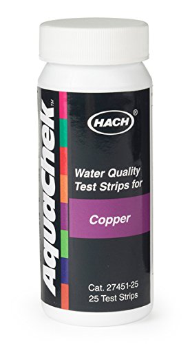 Hach 2745125 Copper Test Strips, 0-3 mg/L