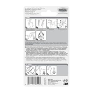 Command 17093CLRES Large Clear Strips Hook