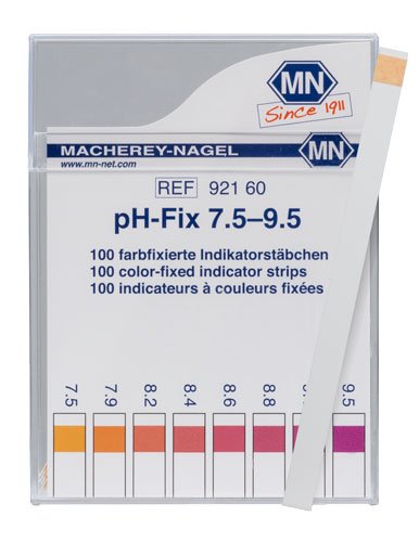 Macherey-Nagel, 92160, pH-Fix 7.5-9.5, Box of 100 Strips