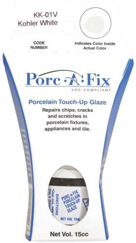 Porc-A-Fix Porcelain Touch-Up Kit for Kohler White VOC Compliant KK-1V