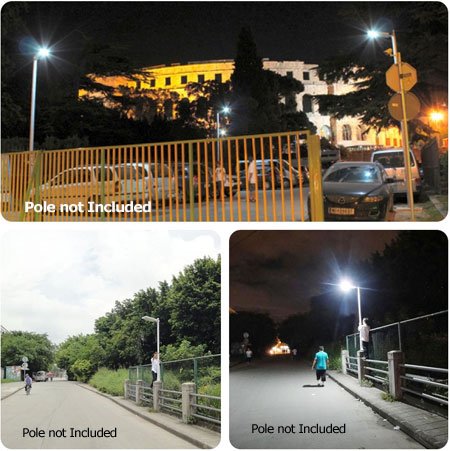 PolePalUSA Solar Street Light - 20 Watt - All in One, Fully Integrated