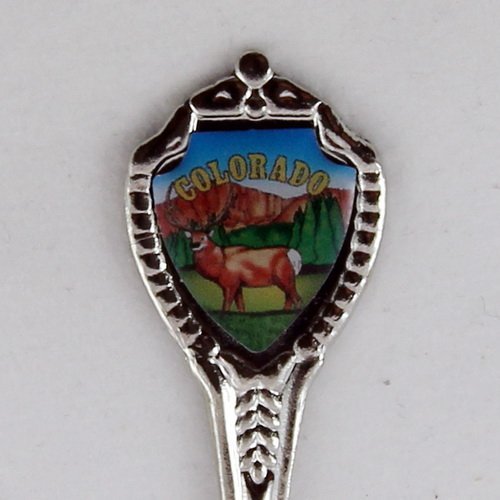 Colorado State Souvenir Collectible Mini Spoon 3" lpco