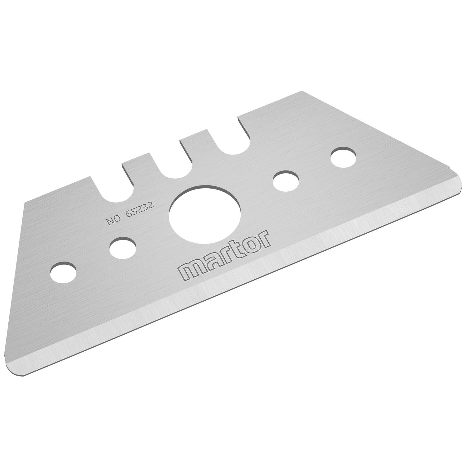 Martor 65232.70 Trapezoid Blade "No.65232", Silver