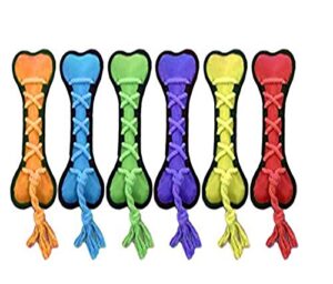 multipet cross-ropes bone tough dog toy, 11.5"