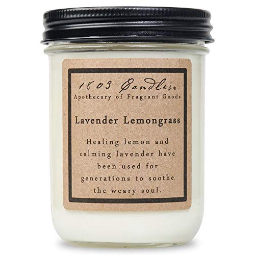 1803 Candles - 14 oz. Jar Soy Candles - (Lavender Lemongrass)