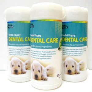 alpha dog series dental wipes (pack of 3)