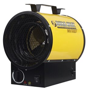 dura heat 240v garage overheat protection electric forced air heater, medium, yellow