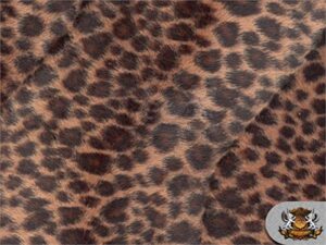 velboa faux fur fabric baby cheetah chocolate / 60" wide/sold by the yard