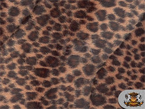 Velboa Faux Fur Fabric Baby Cheetah Chocolate / 60" Wide/Sold by The Yard