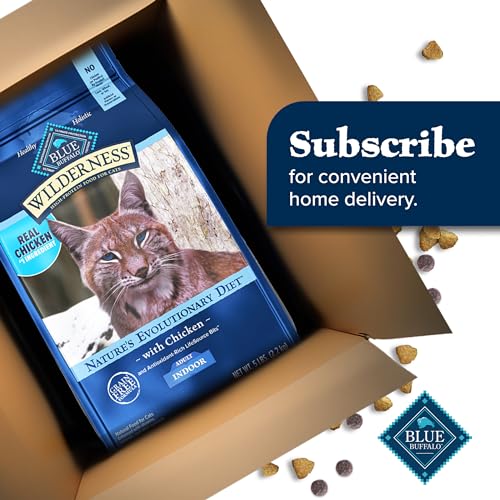 Blue Buffalo Wilderness Nature's Evolutionary Diet High-Protein, Grain-Free Natural Dry Food for Adult Cats, Chicken, 2-lb. Bag