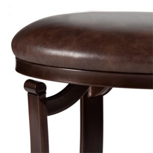 Hillsdale Furniture Hastings Backless Vanity Stool, Antique Brown