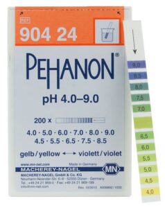 macherey-nagel, 90424, pehanon ph 4.0-9.0, box of 200 strip