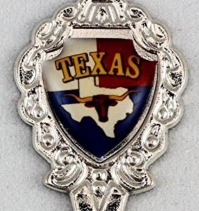 Texas State Souvenir Collectible Twist Spoon 5" lpco