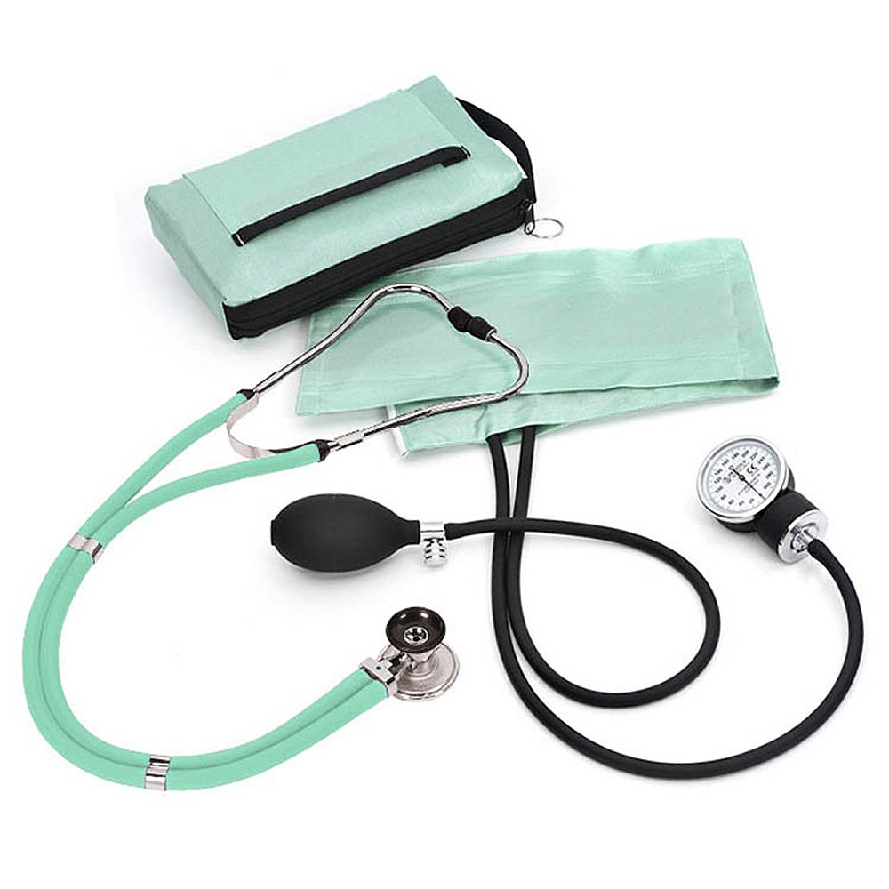 Prestige Medical Aneroid Sphygmomanometer/Sprague-Rappaport Kit, Aqua Sea