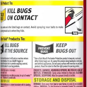 Raid Ant and Roach Killer, Lemon Scent, 17.5 OZ (Pack of 12)