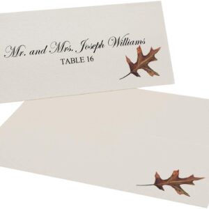 Assorted Autumn Leaf Printable Place Cards, Set of 60 (10 Sheets), Laser & Inkjet Printers - Wedding, Party, Dinner, and Special Events - Made in the USA