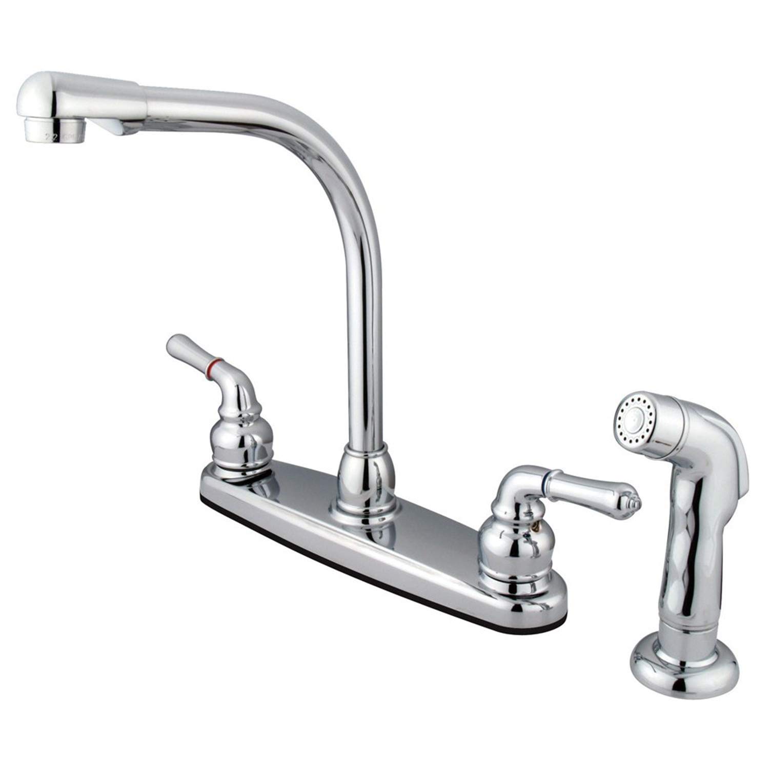 Kingston Brass FB751SP Americana 8" Centerset Kitchen Faucet, 7-Inch in Spout Reach, Polished Chrome