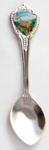 michigan state souvenir collectible mini spoon 3" lpco