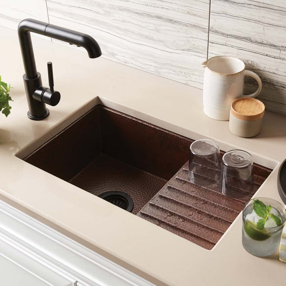 Native Trails Cantina Pro Brushed Nickel Drainboard Undermount Kitchen Sink