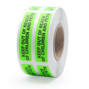 LabelValue.com | Keep Out of Reach of Children and Pets Medical Healthcare Labels - 500 Labels Per Roll