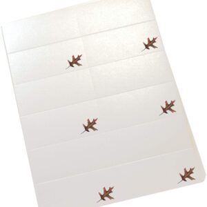 Assorted Autumn Leaf Printable Place Cards, Set of 60 (10 Sheets), Laser & Inkjet Printers - Wedding, Party, Dinner, and Special Events - Made in the USA