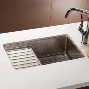 Native Trails Cantina Pro Brushed Nickel Drainboard Undermount Kitchen Sink