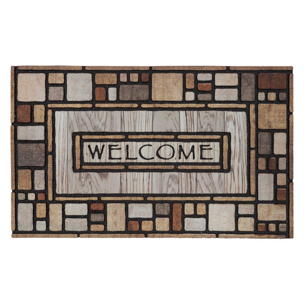 Mohawk Home Doorscapes Drifted Nature Entryway Door Mat, 18" x 30", Multi