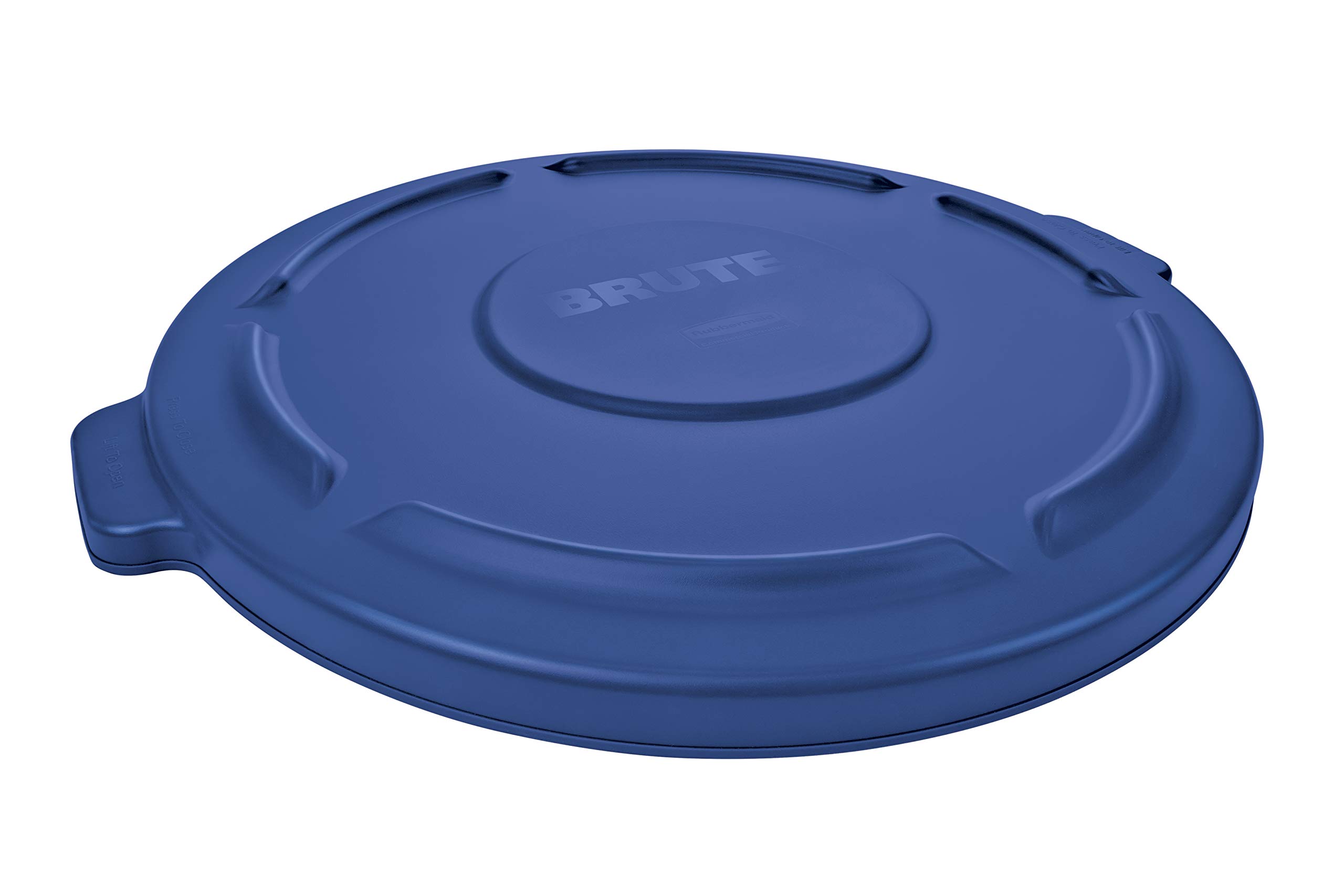 Rubbermaid Commercial 1779700 BRUTE Heavy-Duty Round Waste/Utility Container, 10-gallon Lid, Blue