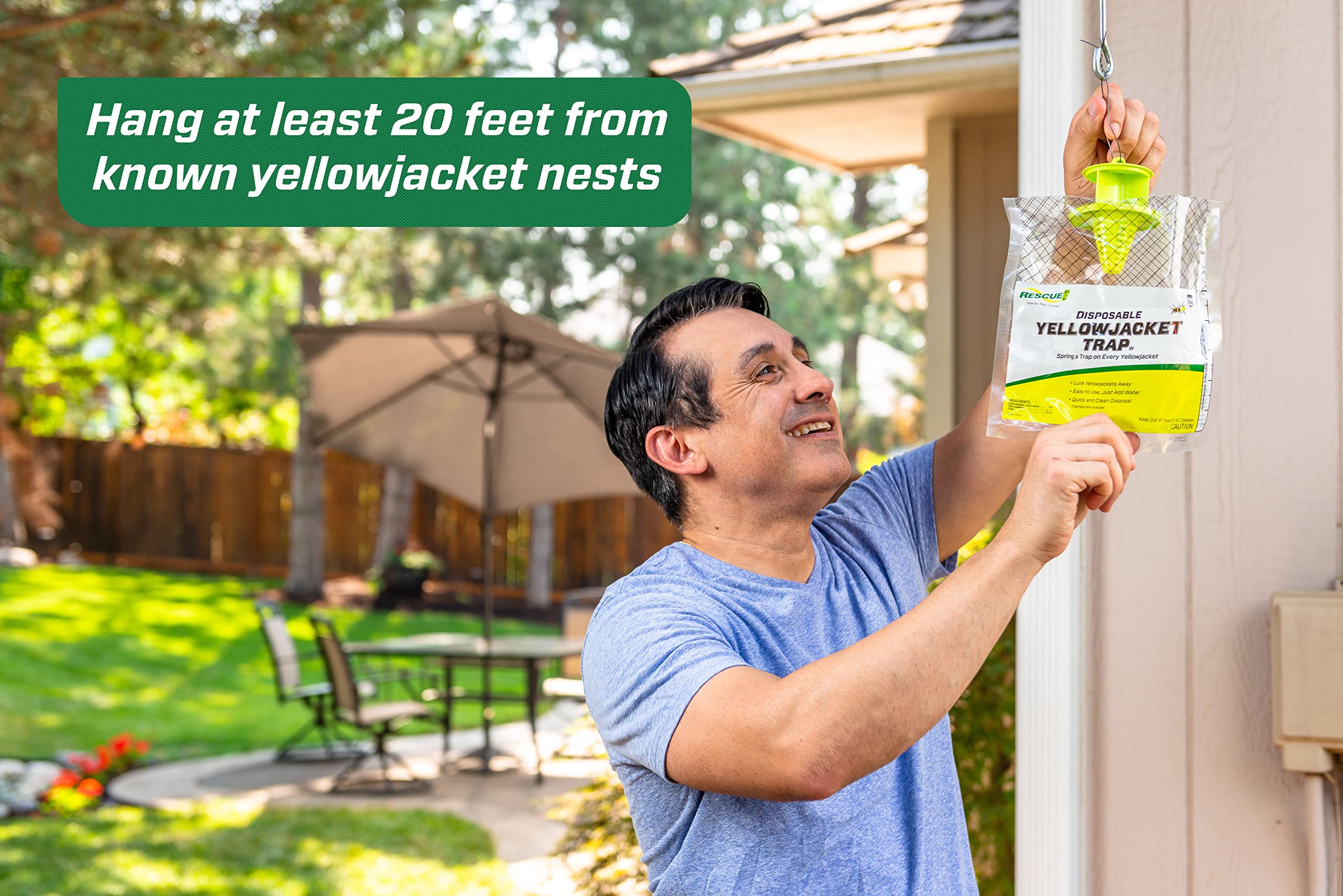 RESCUE! Disposable Yellowjacket Trap - Central & Eastern Formula