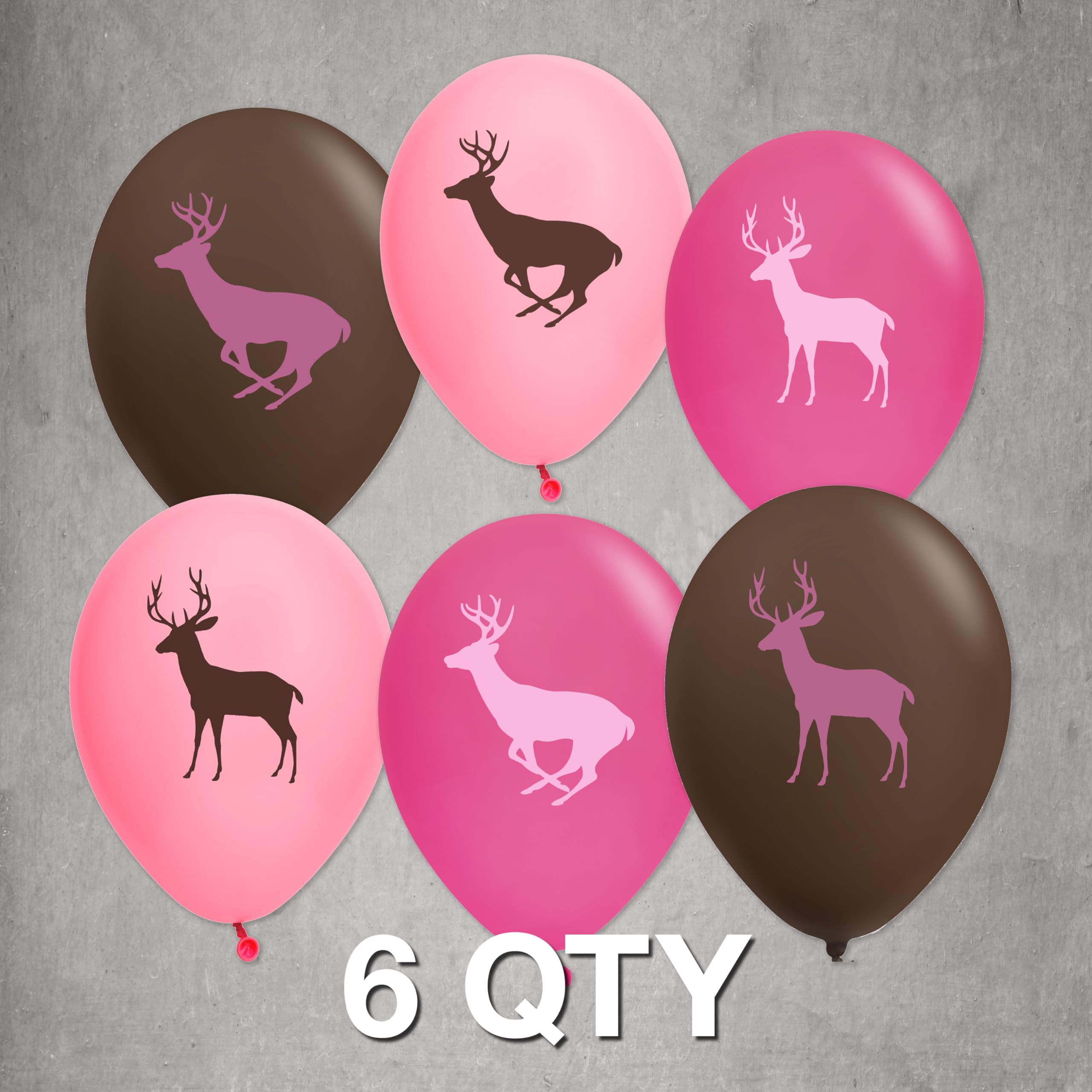 Havercamp Pink Camo Party Balloons | 6 Count - 12" Each | Great for Bridal Themed Events, Bachelorette Party, Mother's Day, Baby Shower, Family Picnic, Outdoor Occasion