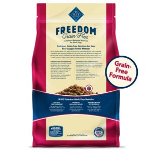 Blue Buffalo Freedom Grain-Free Dry Dog Food, Complete & Balanced Nutrition for Adult Dogs, Made in the USA With Natural Ingredients, Beef & Potatoes, 11-lb. Bag