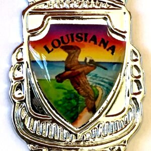 Louisiana State Souvenir Collectible Twist Spoon 5" lpco