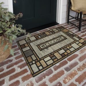 Mohawk Home Doorscapes Drifted Nature Entryway Door Mat, 18" x 30", Multi