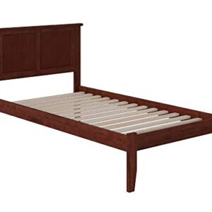 Atlantic Furniture Madison Platform Bed with Open Foot Board, Twin XL, Walnut (AR8611004)