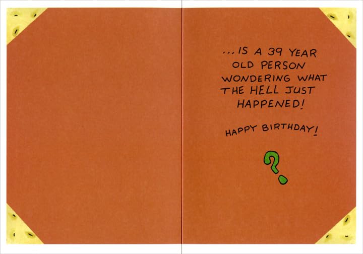 Oatmeal Studios Inside Every 40 Year Old Funny 40th Birthday Card