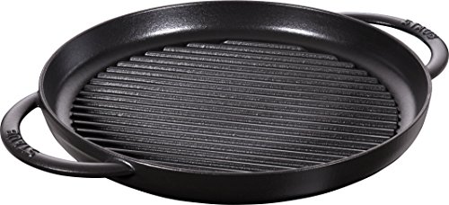 Staub Pure Grill Cast Iron Hollow Pot, 30cm, Black