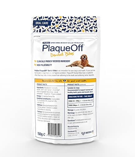 Proden Plaqueoff Dental Bites Dog, 150 G