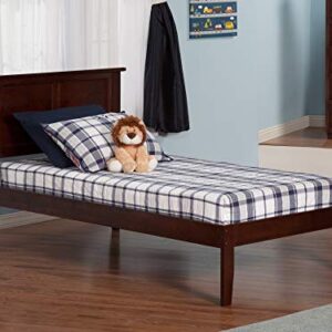 Atlantic Furniture Madison Platform Bed with Open Foot Board, Twin XL, Walnut (AR8611004)