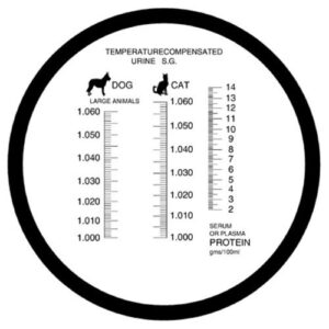 Ade Advanced Optics RHC-300ATC 3-in-1 Clinical Refractometer for Veterinary Dog, Cat and Human, Specifies Urine Specific Gravity, Total Serum Protein and Refractive Index