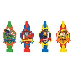 Paw Patrol Multicolor Party Blowouts - 5", 8 Pieces - Perfect Birthday Party Favors for Kids